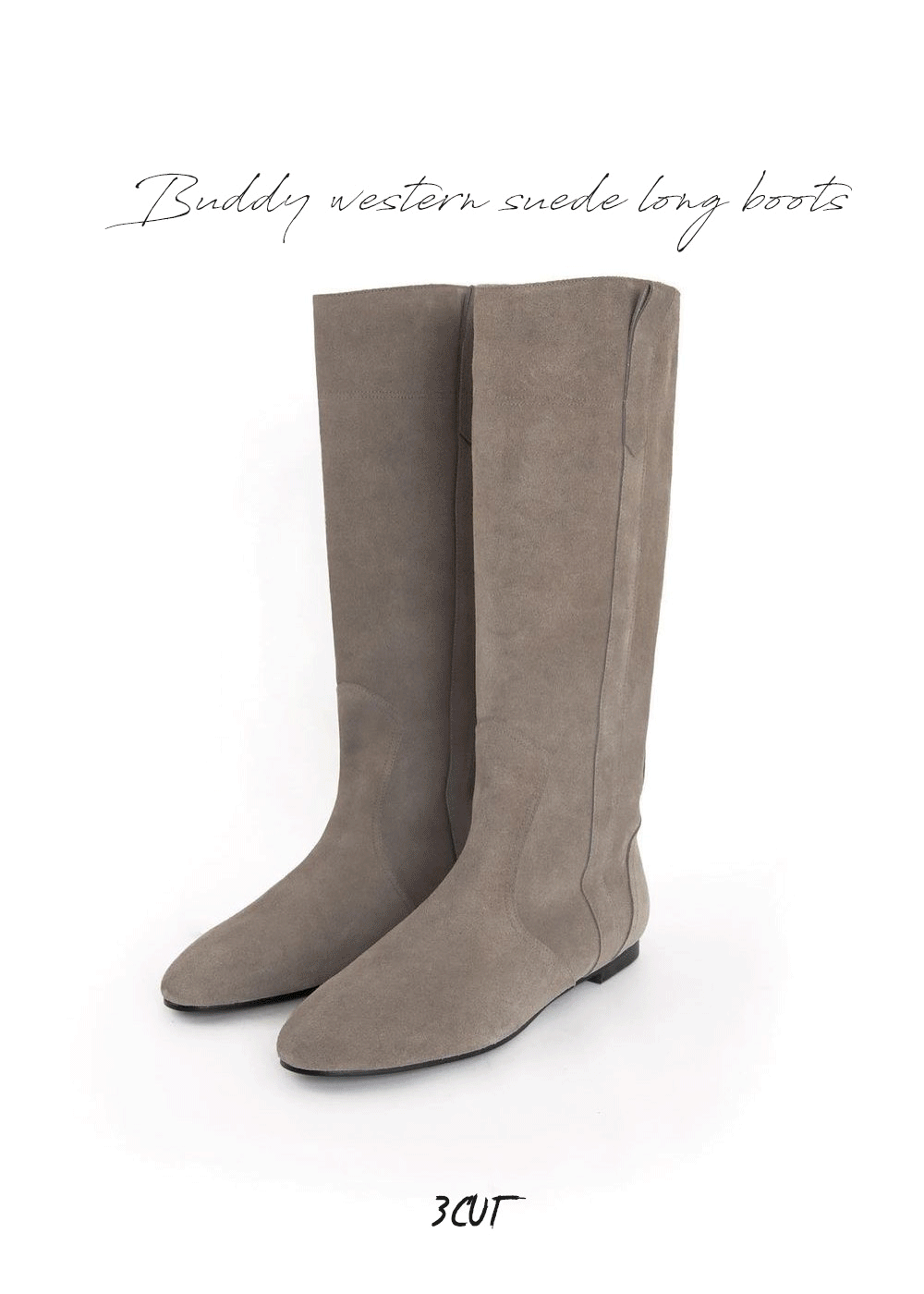 Buddy western suede long boots