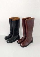 Leather gumboots