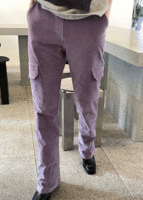 Velvet pocket pants